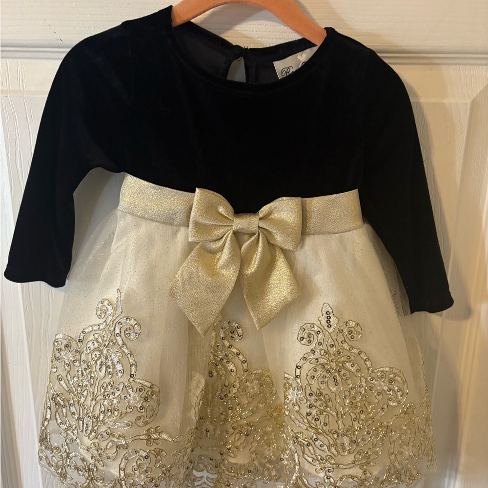 Velvet Holiday Dress 3-6 Months